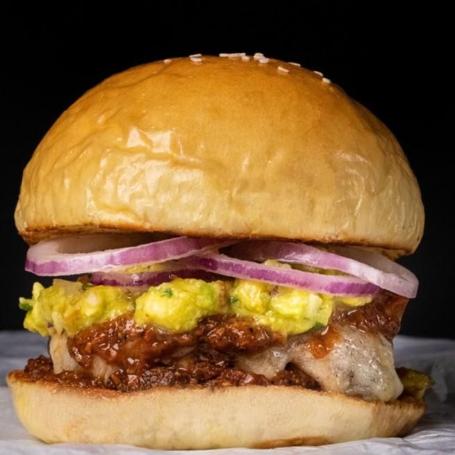 

(Allthebest) Low Calories Mexican Burger . Healthy Diet