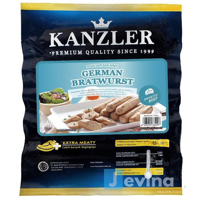 

(Allthebest) Kanzler German Bratwurst 360g