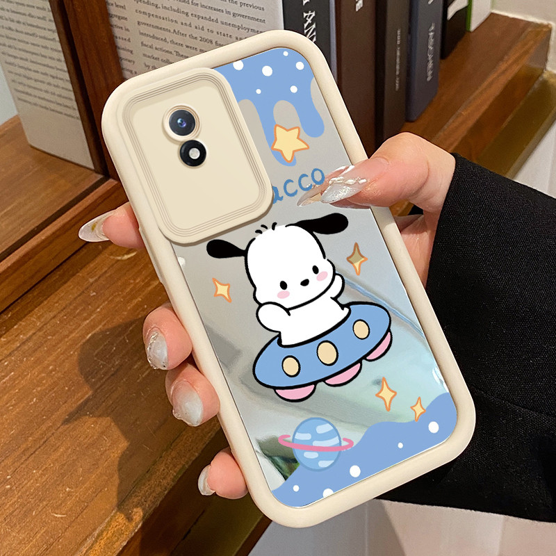 Casing Hp VIVO Y02 VIVO Y02A VIVO Y02T Case Casing ponsel cermin Silikon HP Kasing Planet anak anjin