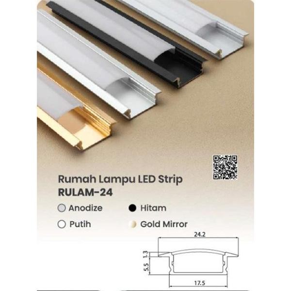 (Allthebest) RULAM-24 HUBEN / RUMAH LAMPU LED STRIP HUBEN RULAM - 24
