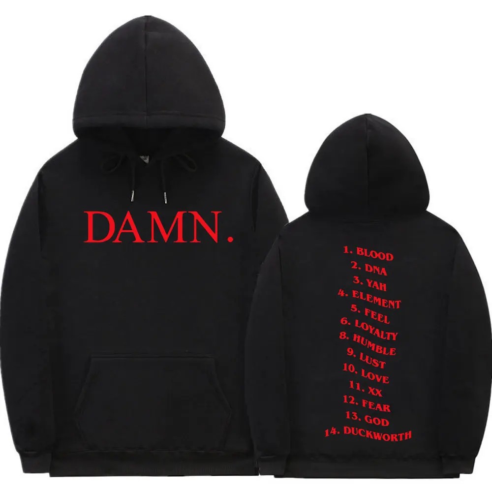 Damn Kendrick Lamar Hoodies Pglang Mr Morale & The Big Steppers Album Tracklist Sweatshirt Men's