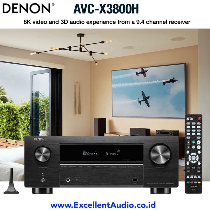 Denon AVC-X3800H AVCX3800 AVCX 3800 Dolby Atmos AV Receiver