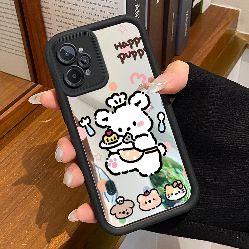 Casing Hp Realme C31 Case Casing pola Babi dan kucing dan anjing Kasing HP Cesing Silikon Softcase c