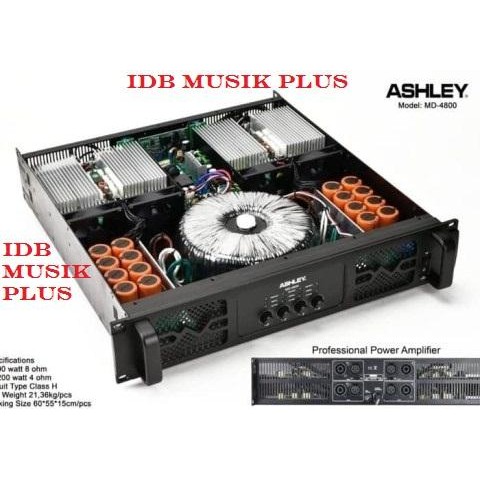 Power Ampli 4 Channel Ashley Md4800 Md 4800 Original Ashley
