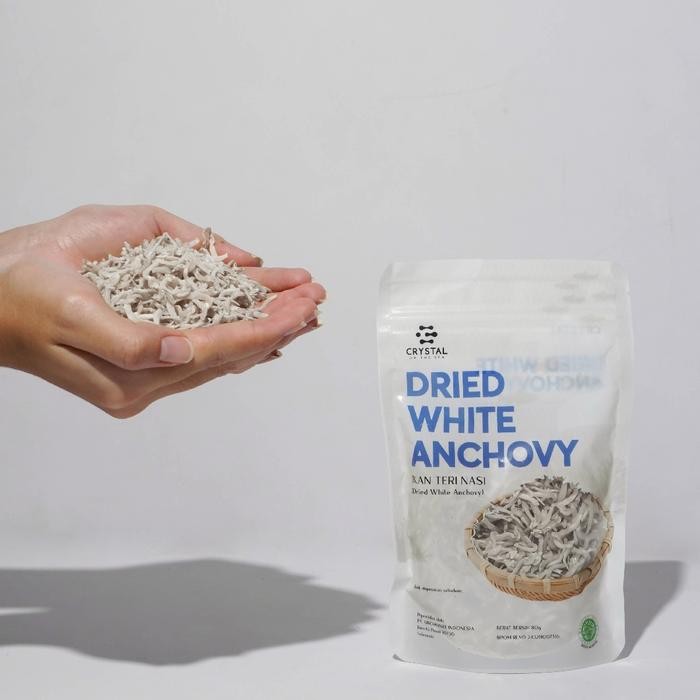 

Dried White Anchovy (Ikan Teri Nasi Kering) - Crystal of the Sea / Organik / Bebas gula Kering Food
