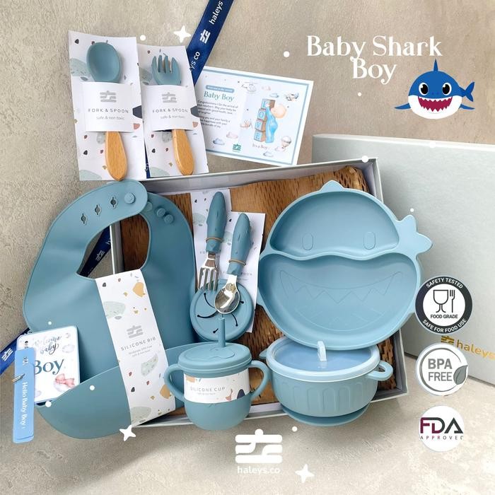 

Hampers Bayi Premium Hampers Alat Makan Silicone Baby Feeding Set