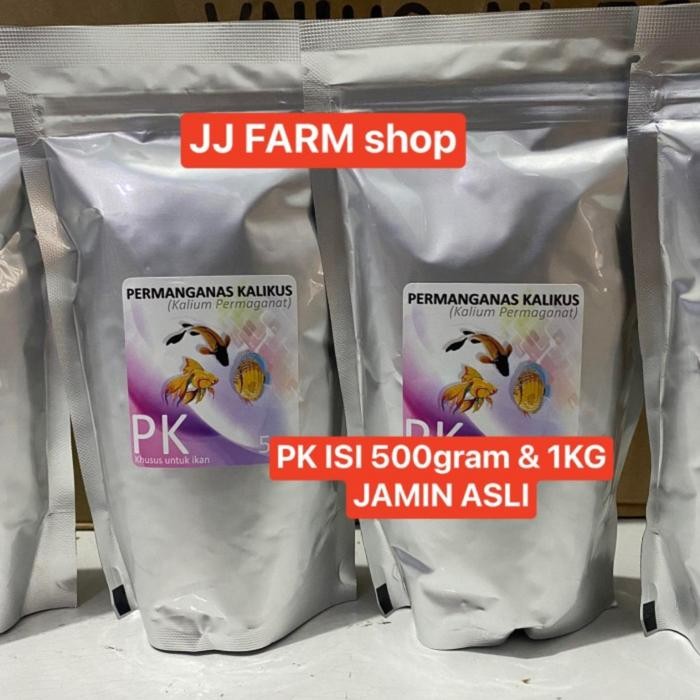 Pk Obat Ikan Koi Koki Louhan Permanganas Kalikus Kalium 500Gr 1Kg Asli -Gratisongkir