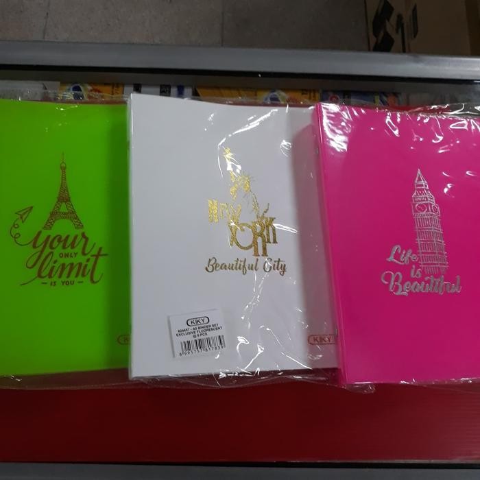 

BINDER KIKY A5 EXCLUSIVE FLUORESCENT BONUS LOOSE LEAF JOYKO A5 100 LBR KODE 368