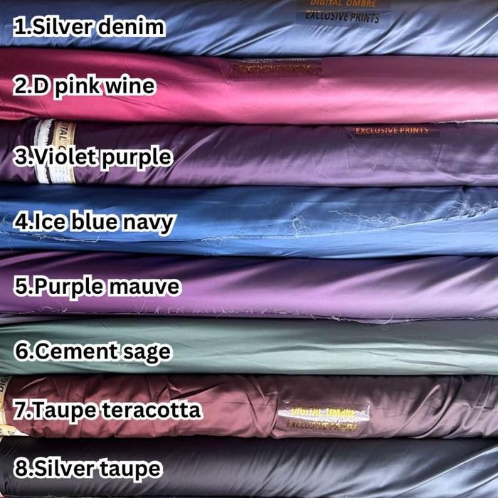 

SATIN ARMANL GRADASI OMBRE SS 14927 LEBAR KAIN 1.5M KODE 610