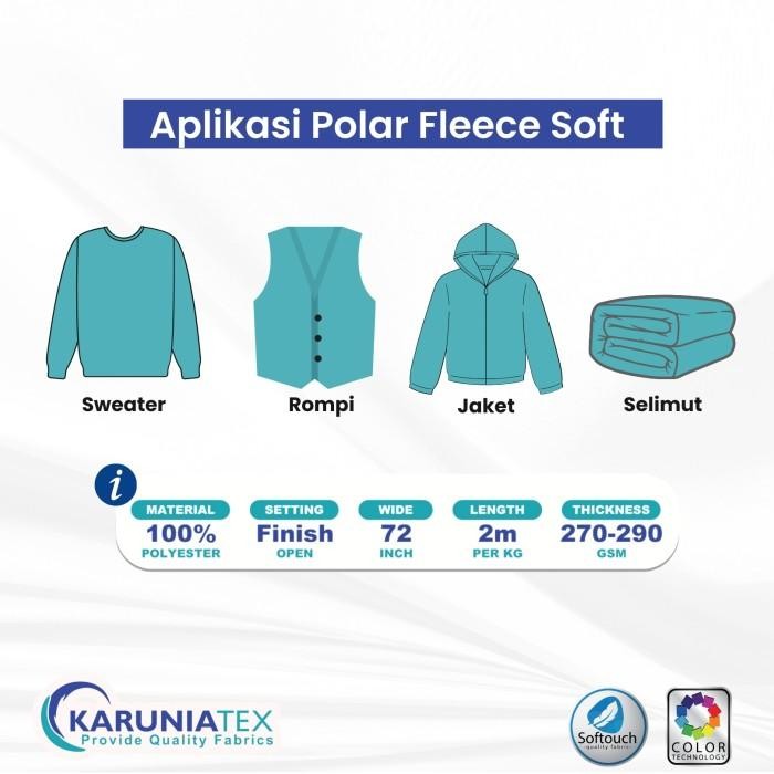 

KAIN POLAR FLEECE 20S COKLAT SUSU KARUNIA TEXTILE KODE 411