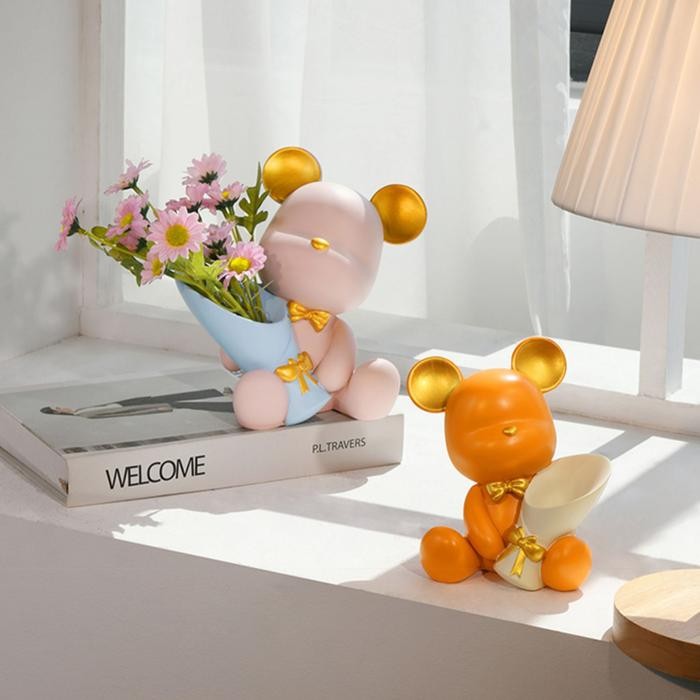 Ready Stok Patung Beruang Lucu Unik / Flower Bouquet Bear 572/1-7