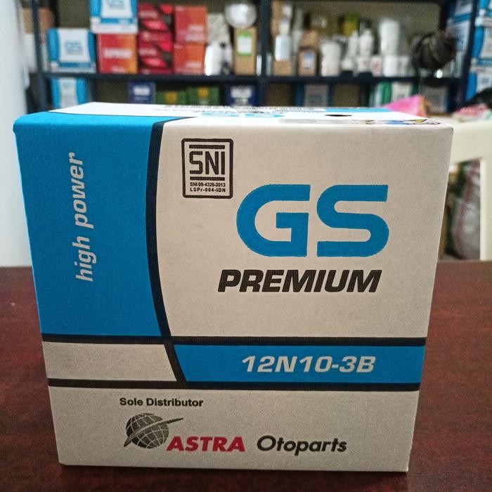 Langsung Kirim  Aki Accu Basah GS 12N10 3B Astra Otoparts / GS 12N103B 10Ah 12V / Aki Thunder