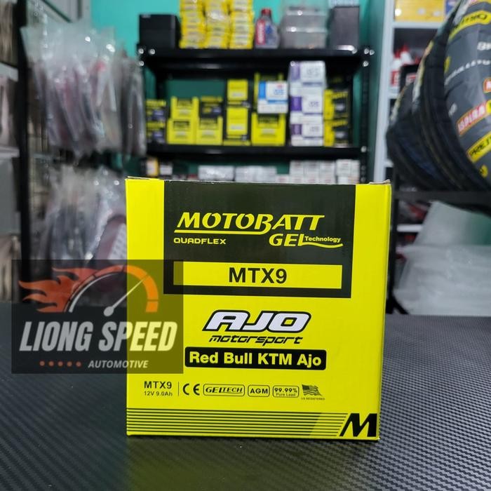 Langsung Kirim  AKI MOTOR MOTOBATT MTX9 MOTOR RODA 3 VIAR NOZOMI TOSSA KAISAR TRISEDA
