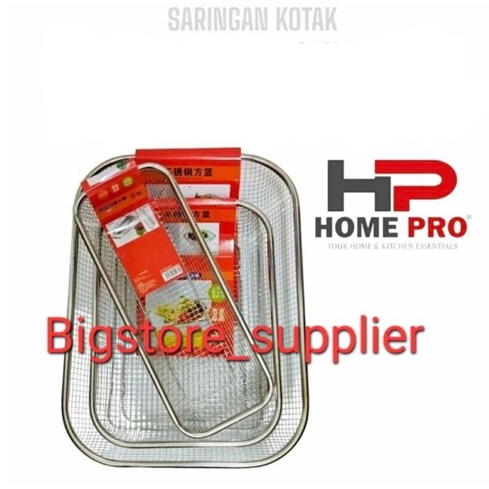 Saringan Kotak Nampan Stainless Tirisan Minyak Gorengan