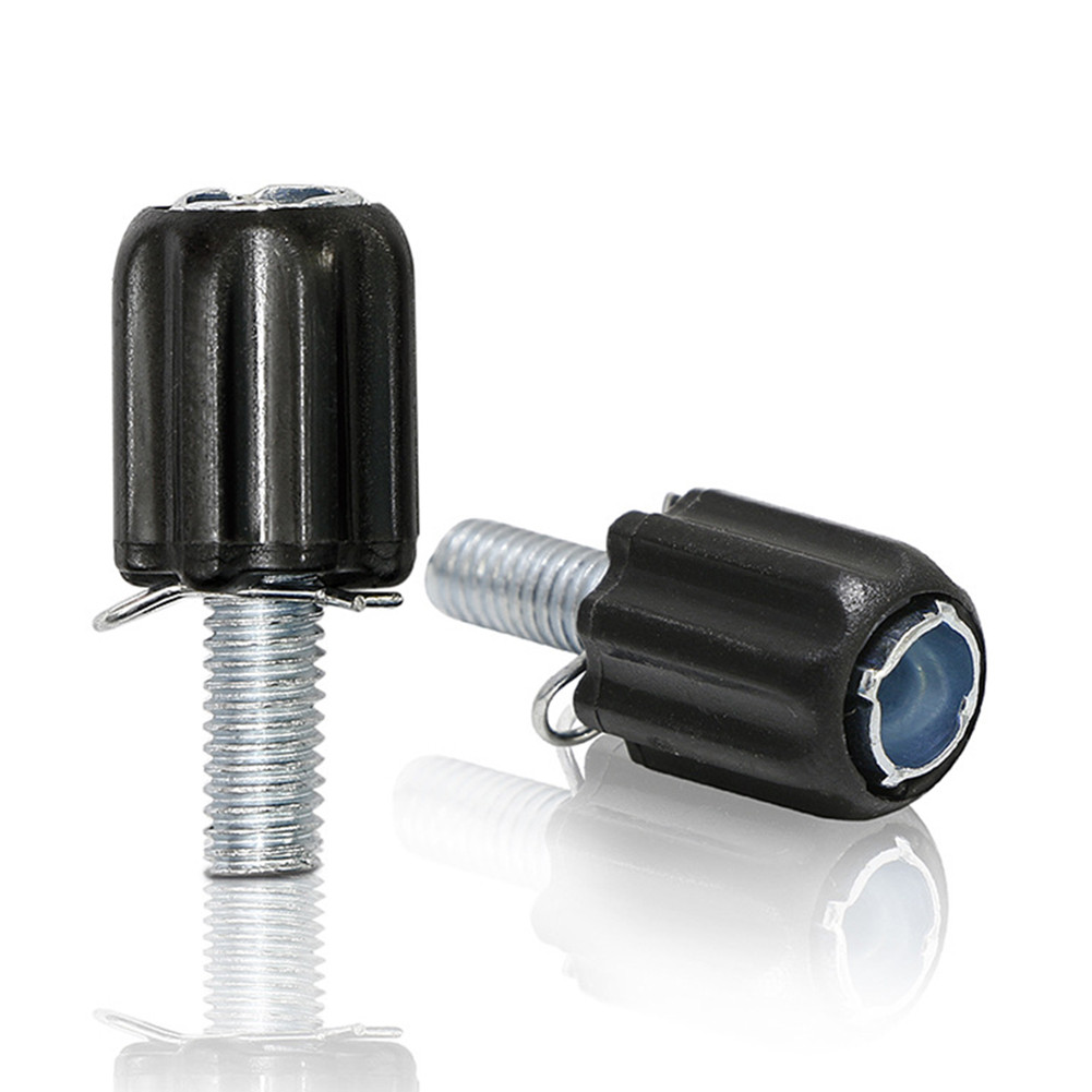 IMPORT 2PCS Bicycle Gear Cable-Barrel Adjuster Screw M5 Threaded Downtube Derailleur Bolt Steel+ABS