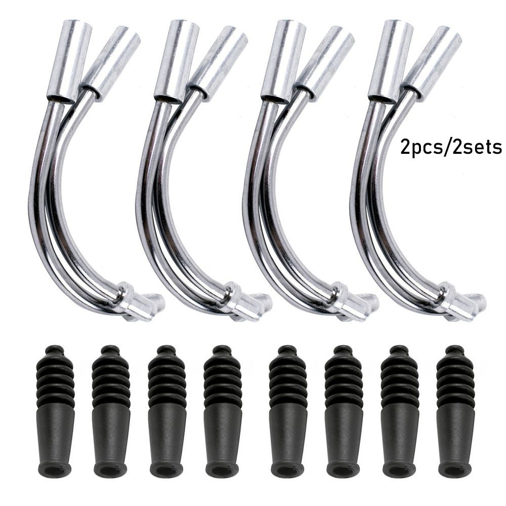 IMPORT 2sets MTB Mountain Bike V Brake Noodles Cable Guide Bend Tube Pipe Sleeves Protector Hose