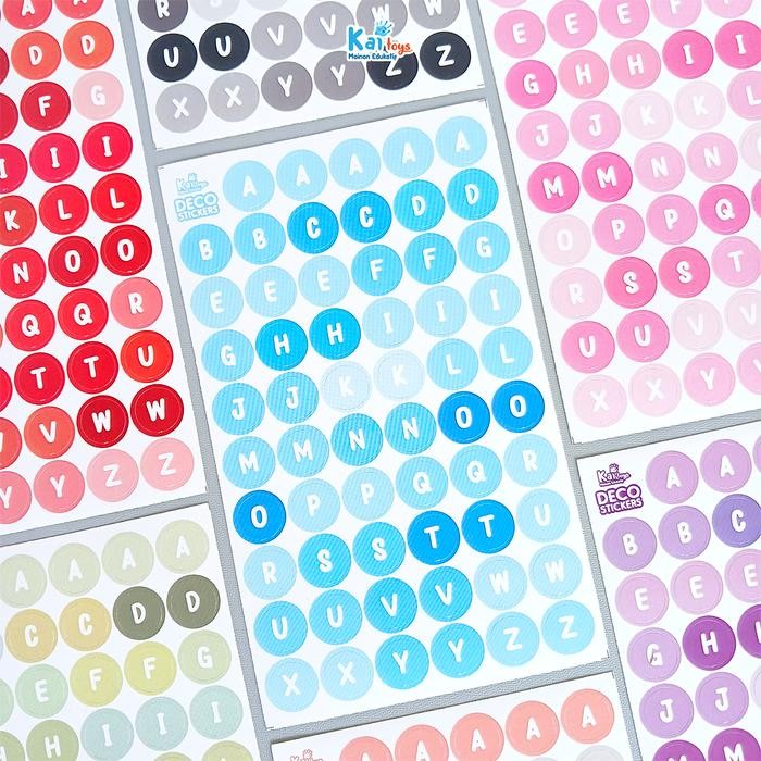 Sticker Deco Huruf / Stiker Jurnal Huruf Aesthetic Letter Sticker Tumblr Dekorasi DIY Scrapbook