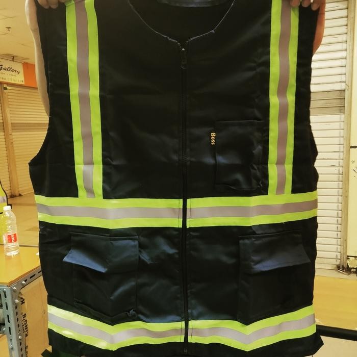 Khusus Grab Safety Vest Jumbo Big Size 5Xl Free Logo Bendera Dan Katiga/Rompi