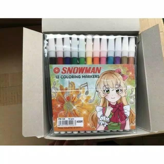 

Spidol Kecil 12 Warna SNOWMAN / Spidol Gambar 12 Colours