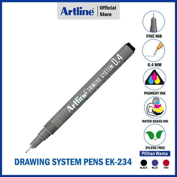 

PULPEN ARTLINE DRAWING PEN 0.4MM EK-234