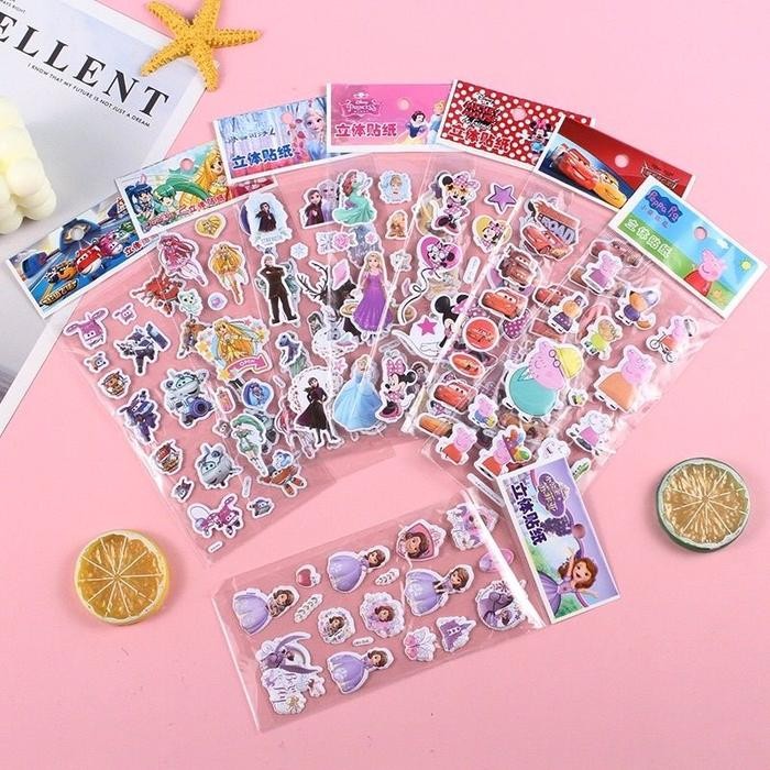 

Sticker 3D Anak Timbul Karakter (10pc) - Varian Girls dan Boys! - Plastik