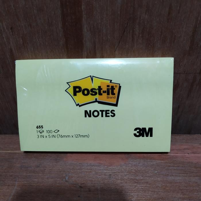 

post-it 655 3M yellow ( 3 IN x 5 IN )