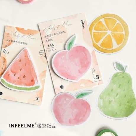 

Bookmark Sticky Notes Lucu Buah Pear Semangka Peach Jeruk Diary