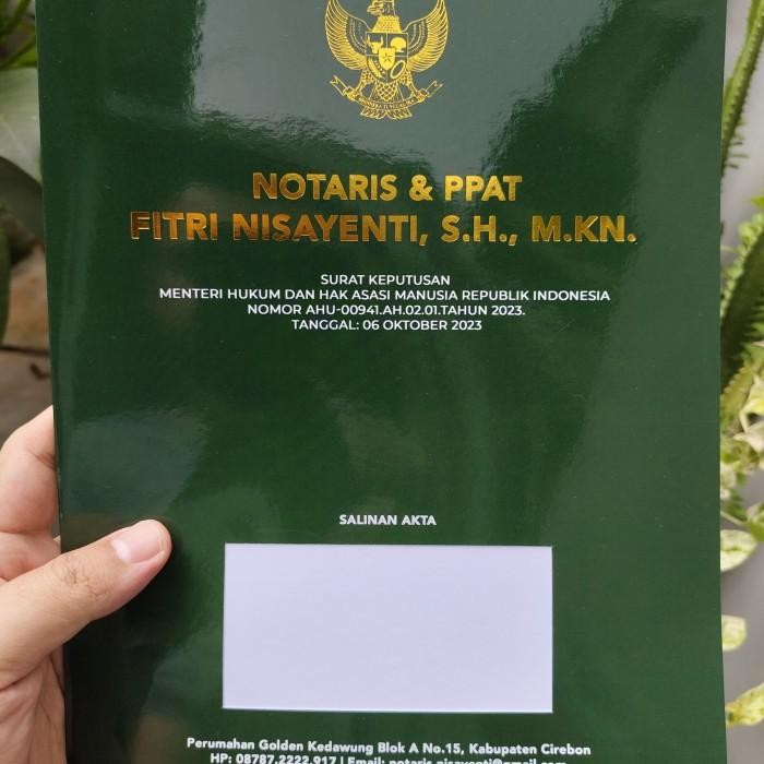 

cover akta notaris garuda gold dan nama gold