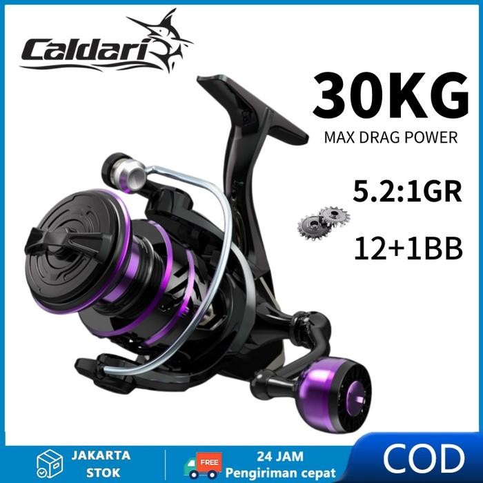 Relix Garcia - Caldari Metal Fishing Reel Daiwa Mesin Pancing Spinning Reel Ultra Light Bc Bass Tool