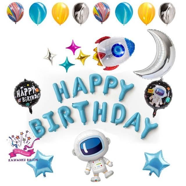 

Terlaris Galaxy Dekorasi Set/Balon Foil Ulang Tahun/Astronot/Luar Angkasa SALE
