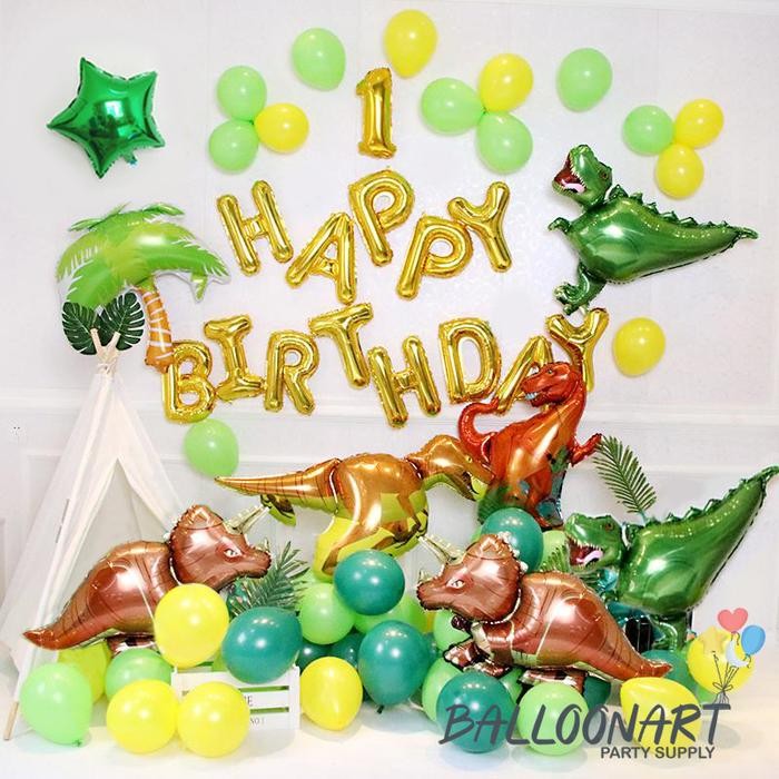 

Terlaris DINOSAUR CAMP DEKORASI SET/BALON FOIL DINOSAURUS/DEKORASI ULANG TAHUN ANAK LAKI/PAKET