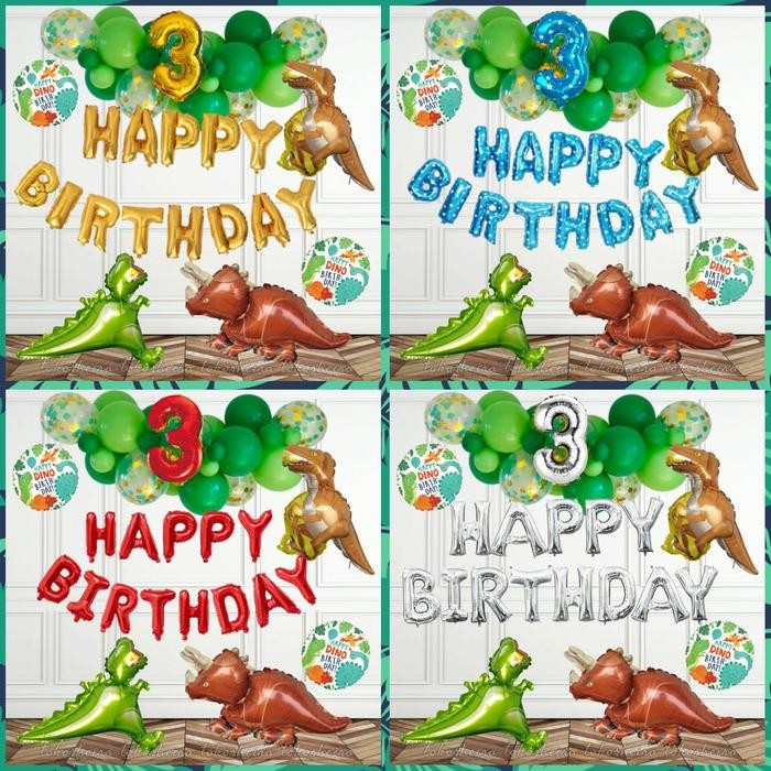 

Terlaris Paket Balon Happy Birthday Dino Dinosaurus Trex Dekorasi Ulang Tahun SALE