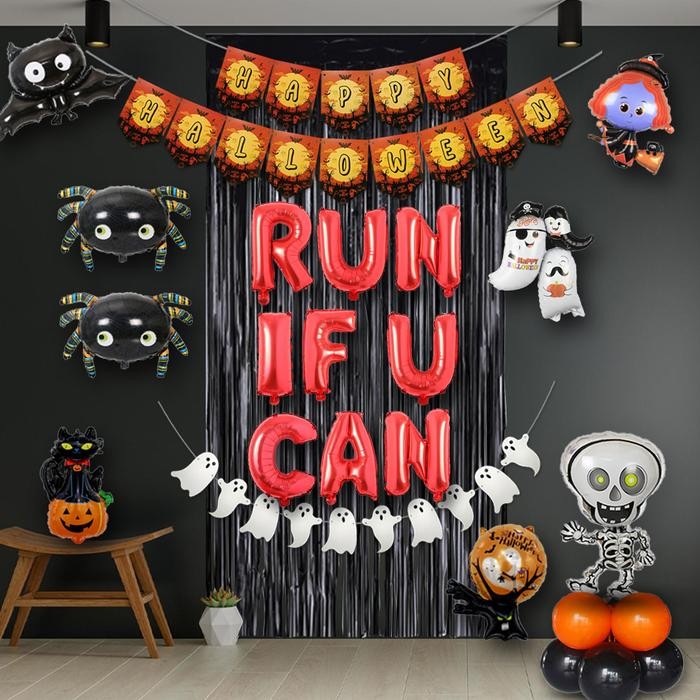 

Terlaris FUN KIDS PARTY Paket Dekorasi Happy Halloween / Balon Halloween SALE