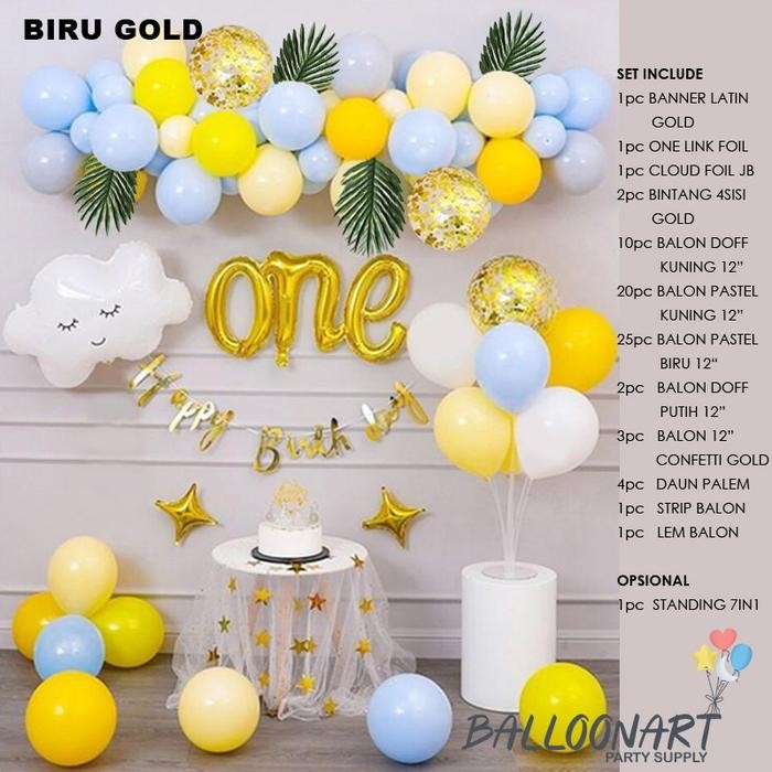 

Terlaris ONE LINK CLOUD BALLOON GARLAND/DEKORASI ULANG TAHUN/DEKORASI BABY SHOWER/BALON BABY 1TAHUN