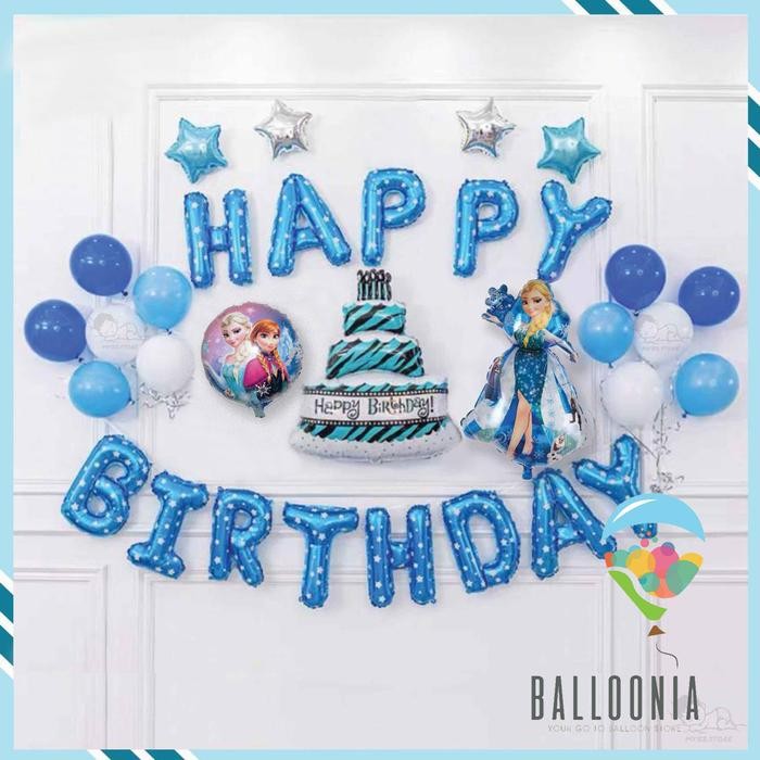 

Terlaris SET Foil Balloon Frozen Cake Birthday / Dekorasi Ulang Tahun Elsa SALE