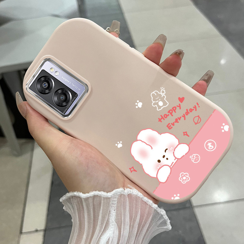 Casing Hp Untuk OPPO A57 2022 A77 2022 A57s A57e A77s Case Casing pelindung Silikon HP Kesing Lucky 