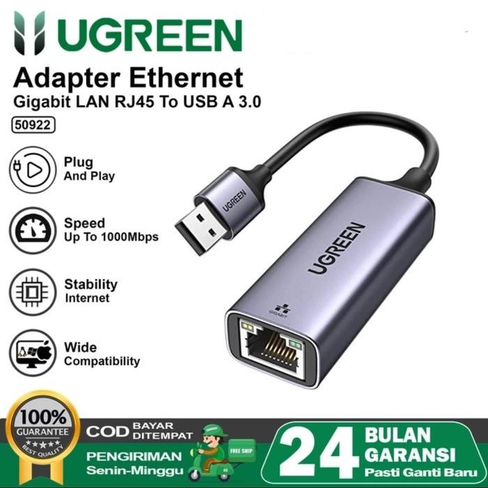 Ugreen USB Lan Card Ethernet Adapter 100/1000Mbps - Ugreen Lan to Usb
