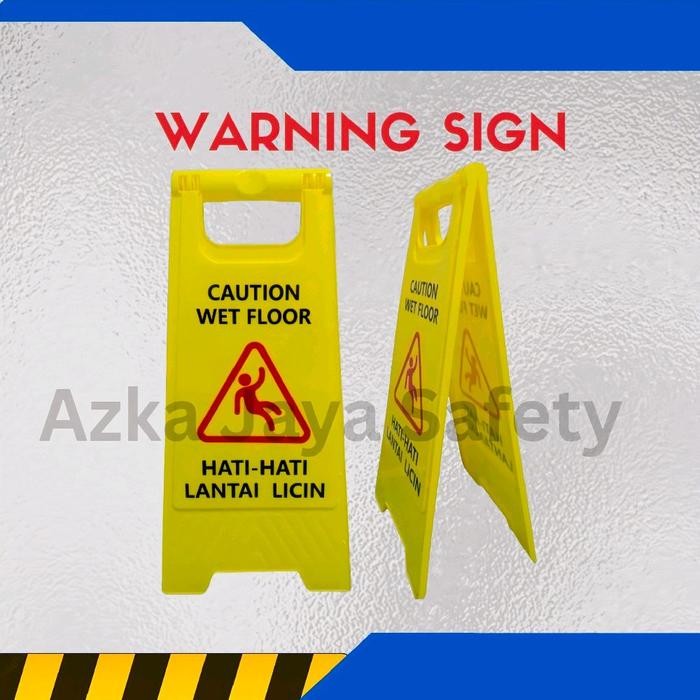 

Sign Floor Papan Peringatan Awas Hati Hati Licin Berkualitas Tinggi Bahan Tebal
