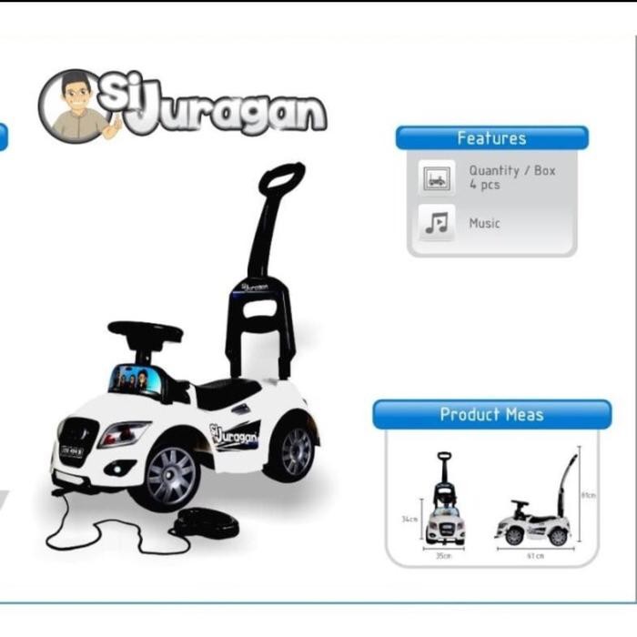 Rrady  MAINAN MOBIL DORONG ANAK RIDE ON DORONGAN BESI - MOBILAN DORONG ANAK