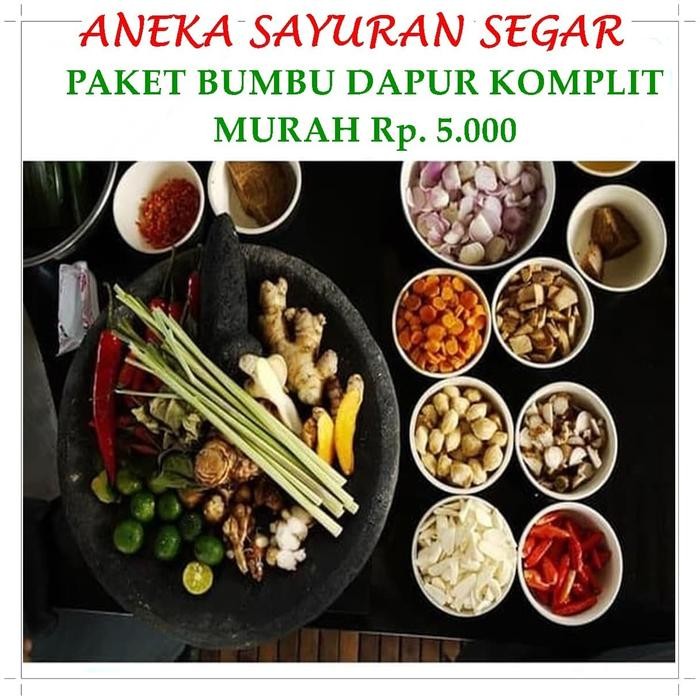 

VO773 Paket Bumbu Dapur Komplit Terlengkap Termurah - Aneka Sayuran Segar TERBARU