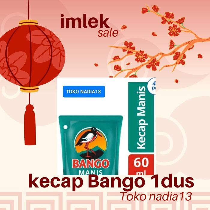 

kecap bango 59ml 1dus isi 48pcs Saus Kedelai Manis Bahan Masakan Sauce Makanan