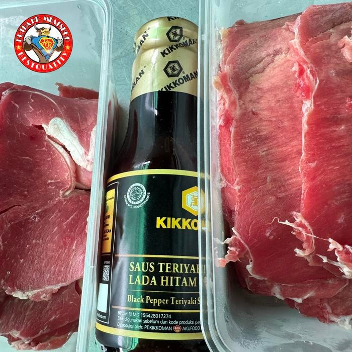 

Daging slice tanpa lemak 1kg Empuk bonus bumbu kikkoman 200ml murah