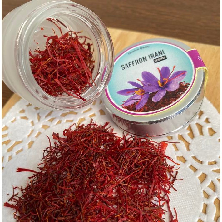 

Saffron Safron Iran Irani Original Sapron Asli Premium 1g