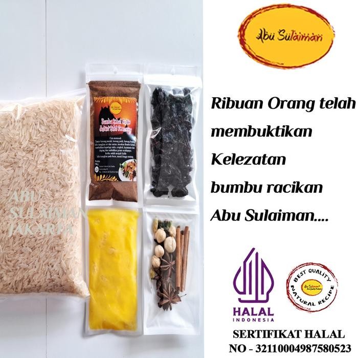 

Paket Acara! PAKET BERAS BASMATI 5 KG BUMBU EXTRA REMPAH KISMIS & MINYAK SAMIN bisa untuk 100 porsi