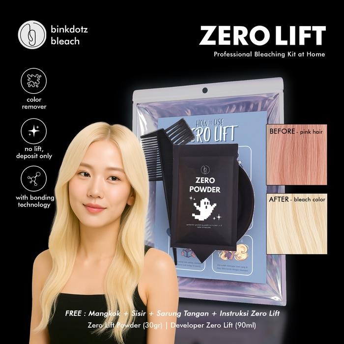 Terlaris Binkdotz Zero Lift (Hair Color Remover) Ready
