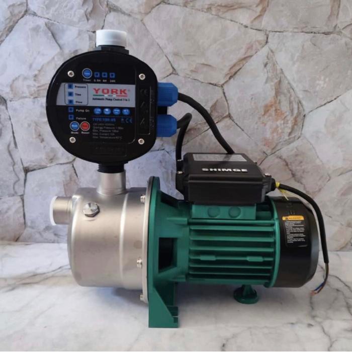 Pompa Dorong Shimge 370W Booster Semi Jet Otomatis