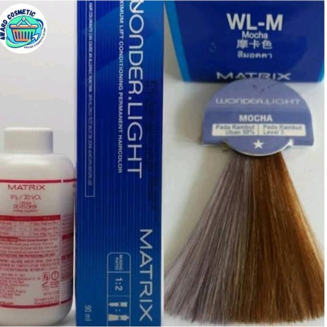 Terlaris Matrix Wonder Light Wl-M Mocha /Cat Pewarna Rambut Matrix Wl-M Mocha Hair Color. Ready