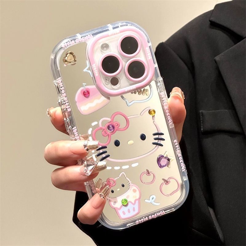 Kartun Hello Kitty Fancy Case Hp Oppo A60 A3X A5I A18 A16 A38 Silikon Case