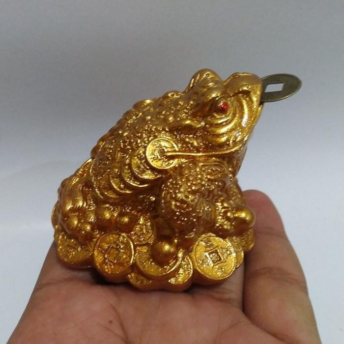 patung kodok fengshui *