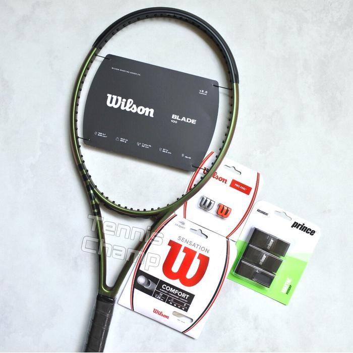 Raket Tenis Wilson Blade 100 V8/ Tennis Racket Wilson Blade V8 Ori